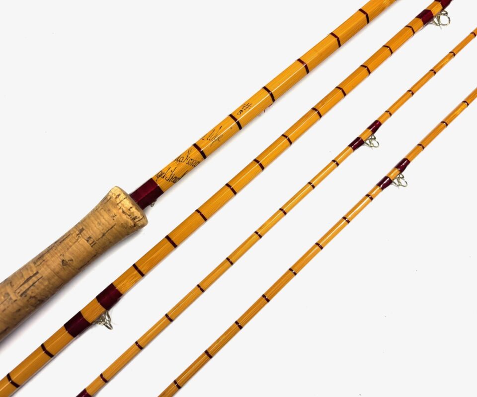   Hardy Wye Palakona cane 12’ 6 3 Piece salmon fly rod with green Hardy bag