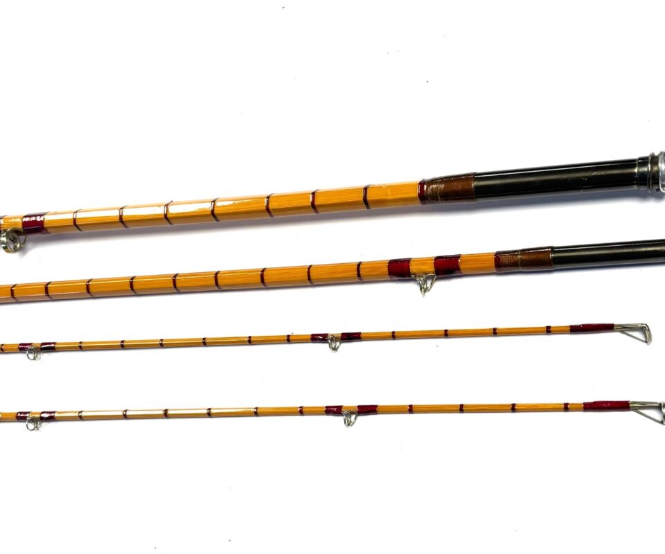  Hardy Wye Palakona cane 12’ 6 3 Piece salmon fly rod with green Hardy bag