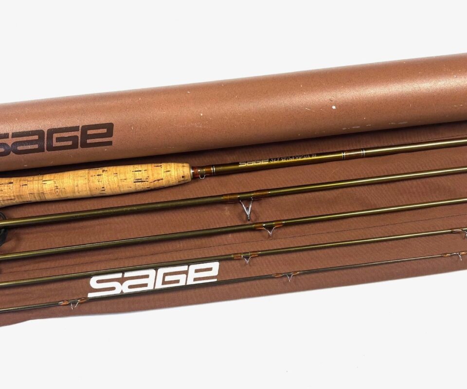   Sage SLT 690-5 Graphite IIIe 9′ Trout Fly Rod Line #6 With Bag And Tube