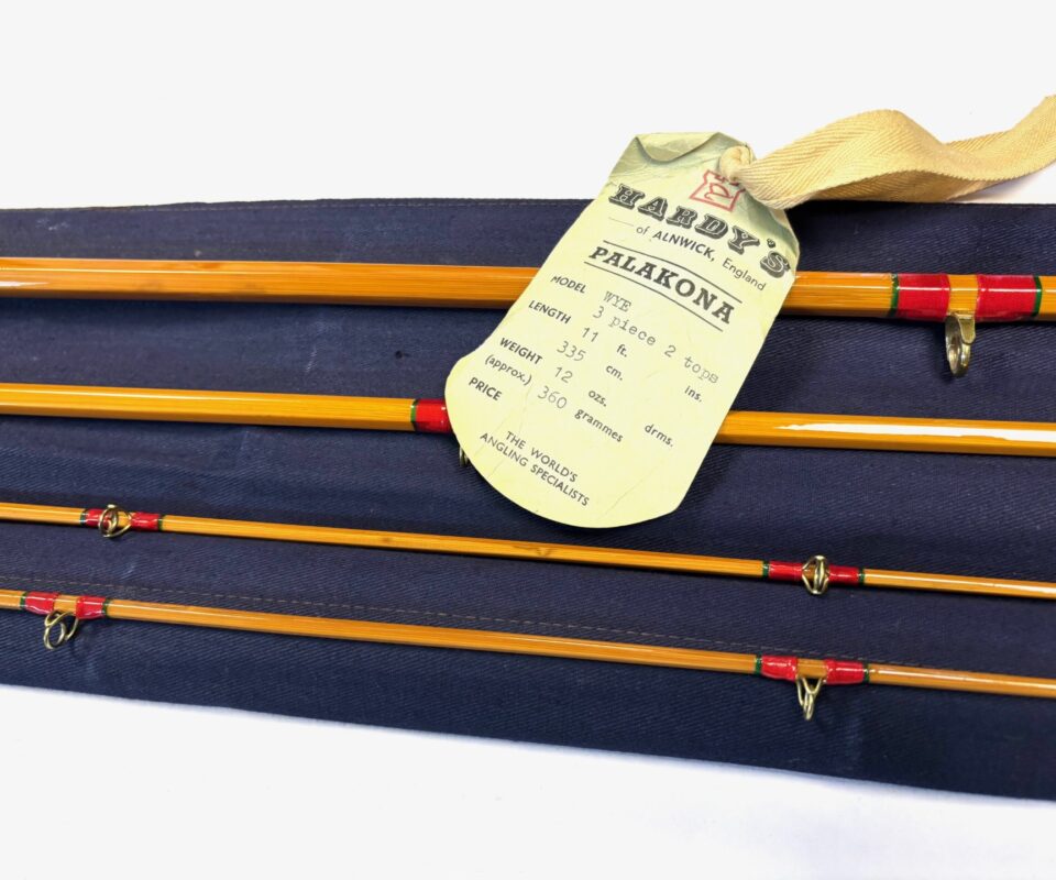   Hardy Wye Palakona cane 11' 3 piece salmon fly rod #7 with Hardy bag & Tags