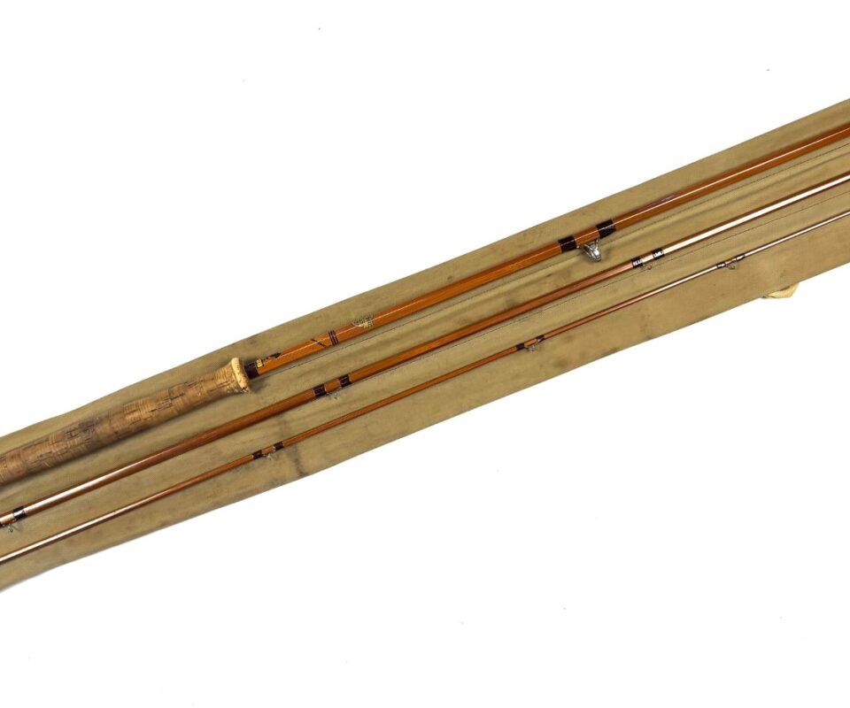   J.S Sharpe of Aberdeen 11’ impregnated split cane salmon fly rod Line #7 With Bag