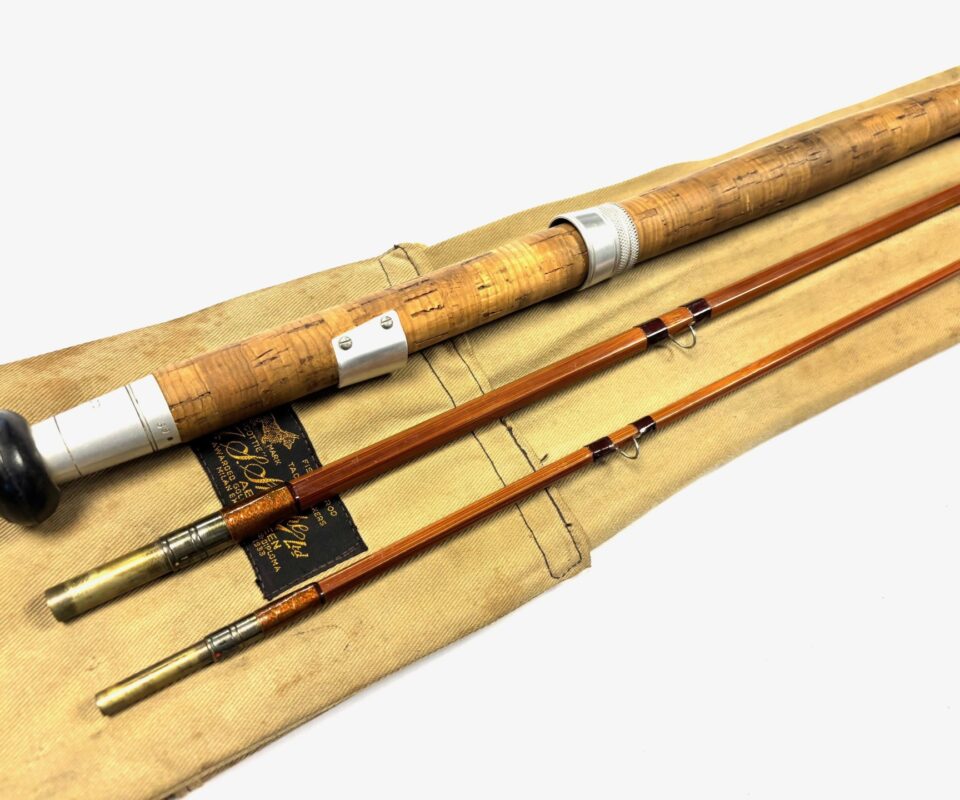   J.S Sharpe of Aberdeen 11’ impregnated split cane salmon fly rod Line #7 With Bag