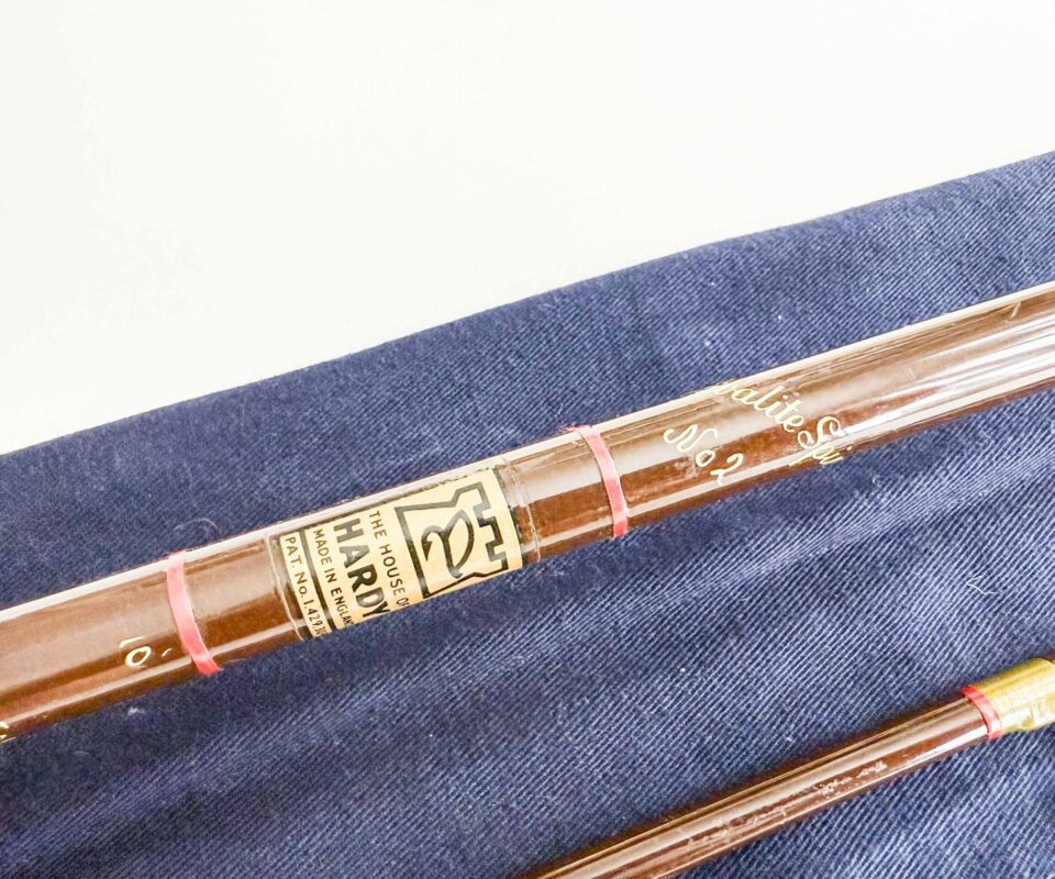   Hardy Alnwick Fibalite spinning No 2 glass rod 10'