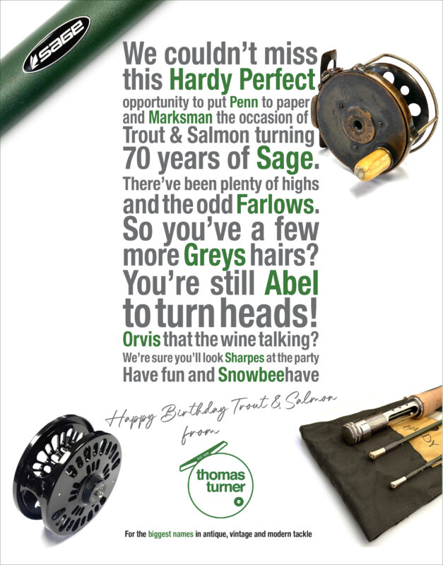 Trout & Salmon advert 70th Anniversary