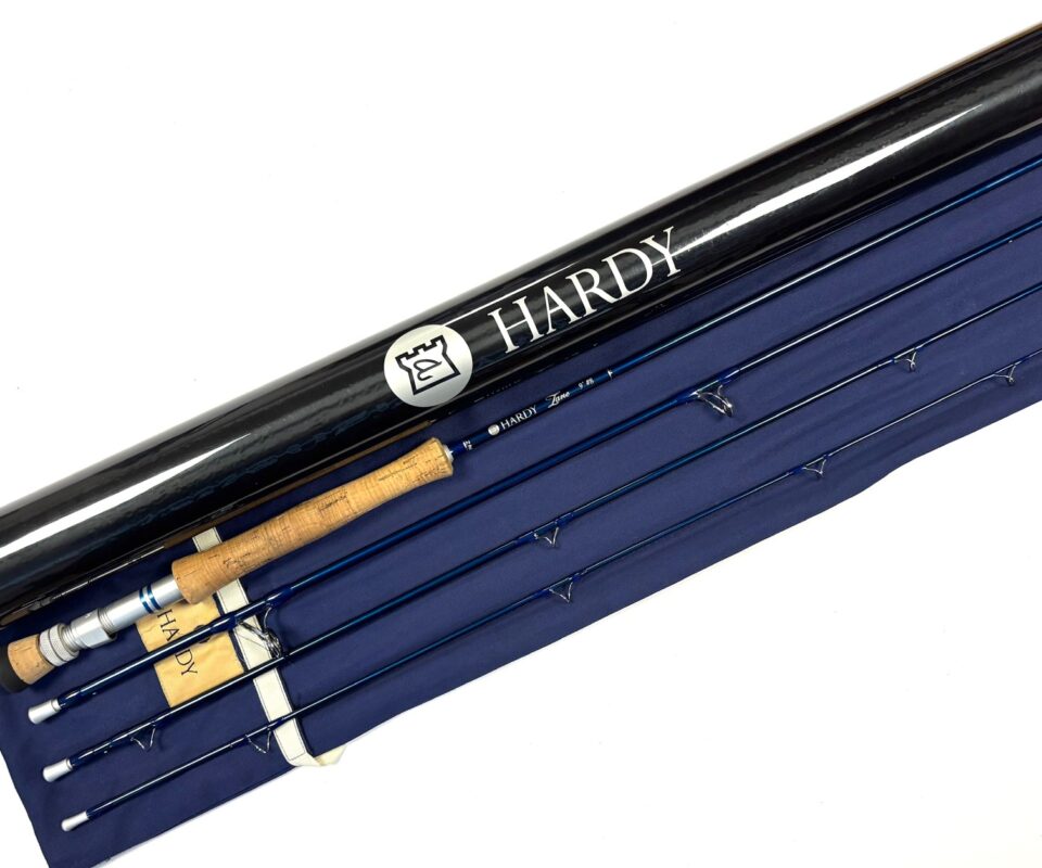   Hardy Zane 4 piece 9′ saltwater  / Pike fly rod line #8 with tube fine