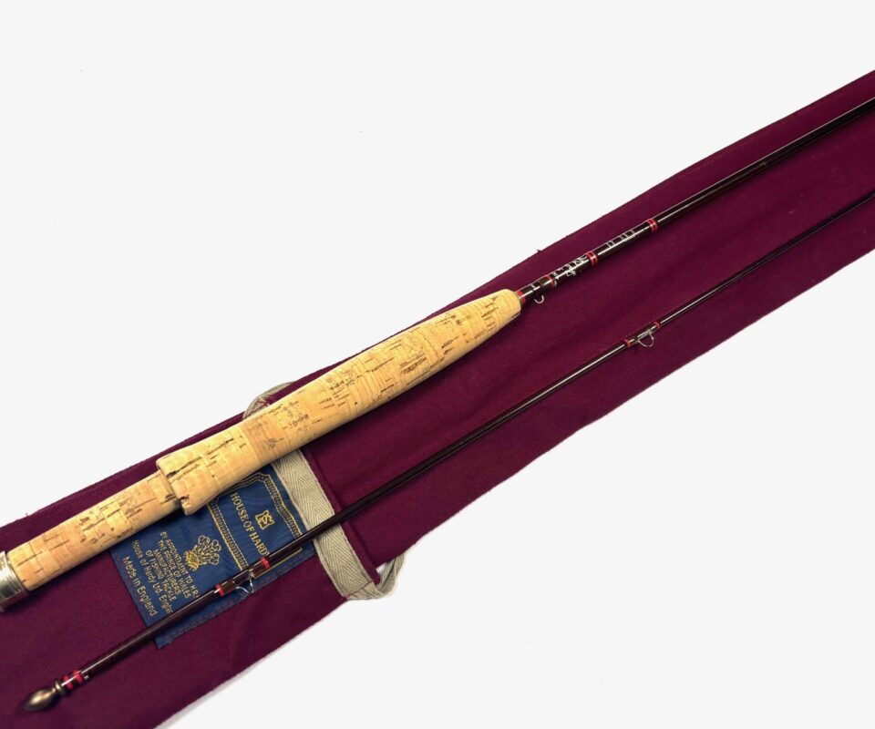   Hardy Sovereign 7&prime; 6&Prime; 2 piece trout fly rod line #2/3/4 with Hardy bag fine RARE