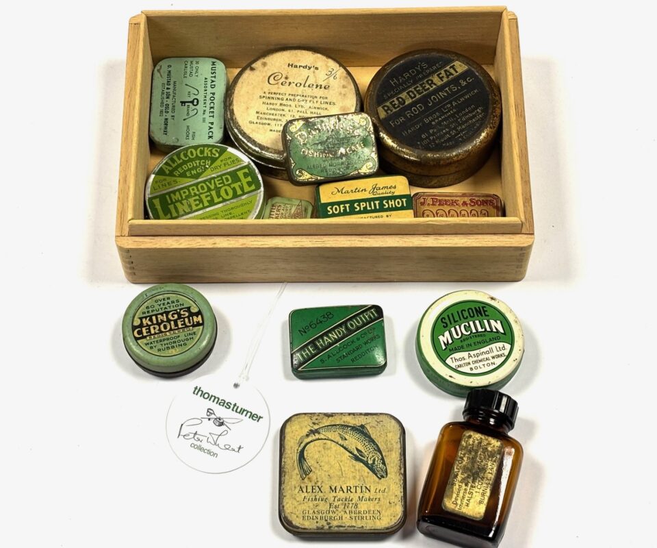 Small collection of vintage Cerolene tins by Hardy Peek Farlow Peter Wheat collection