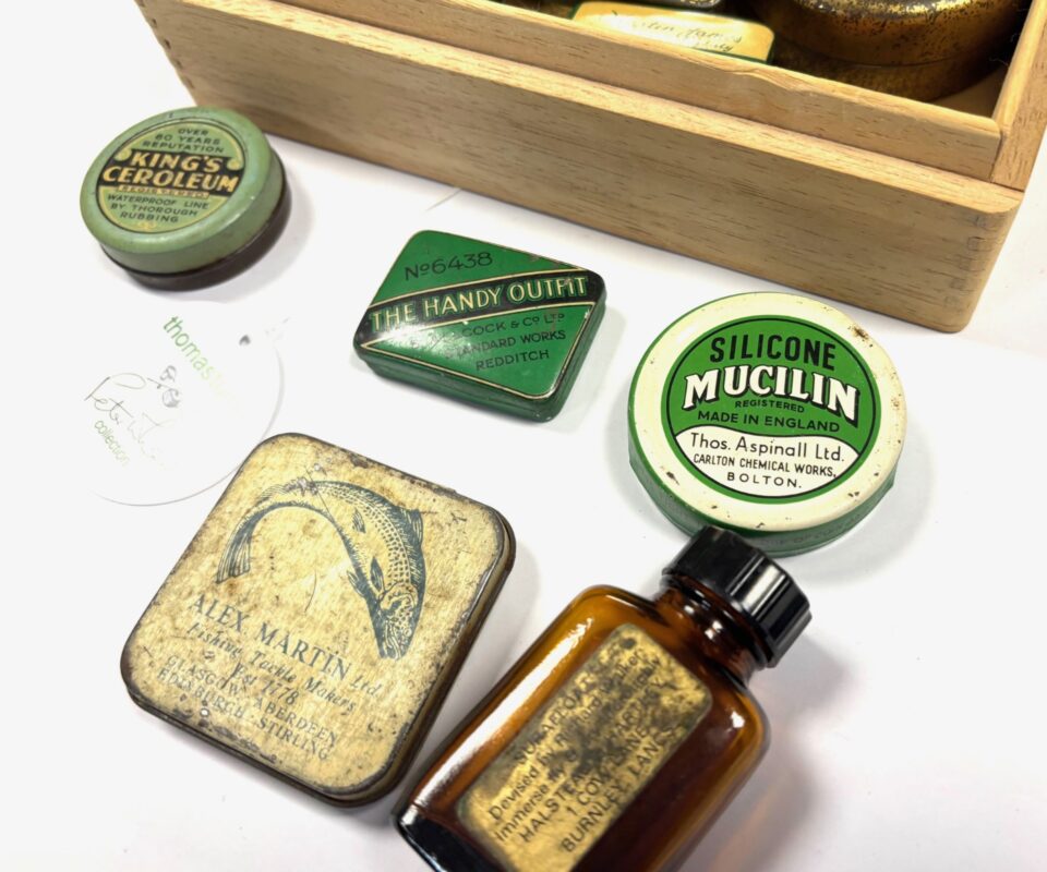 Small collection of vintage Cerolene tins by Hardy Peek Farlow Peter Wheat collection
