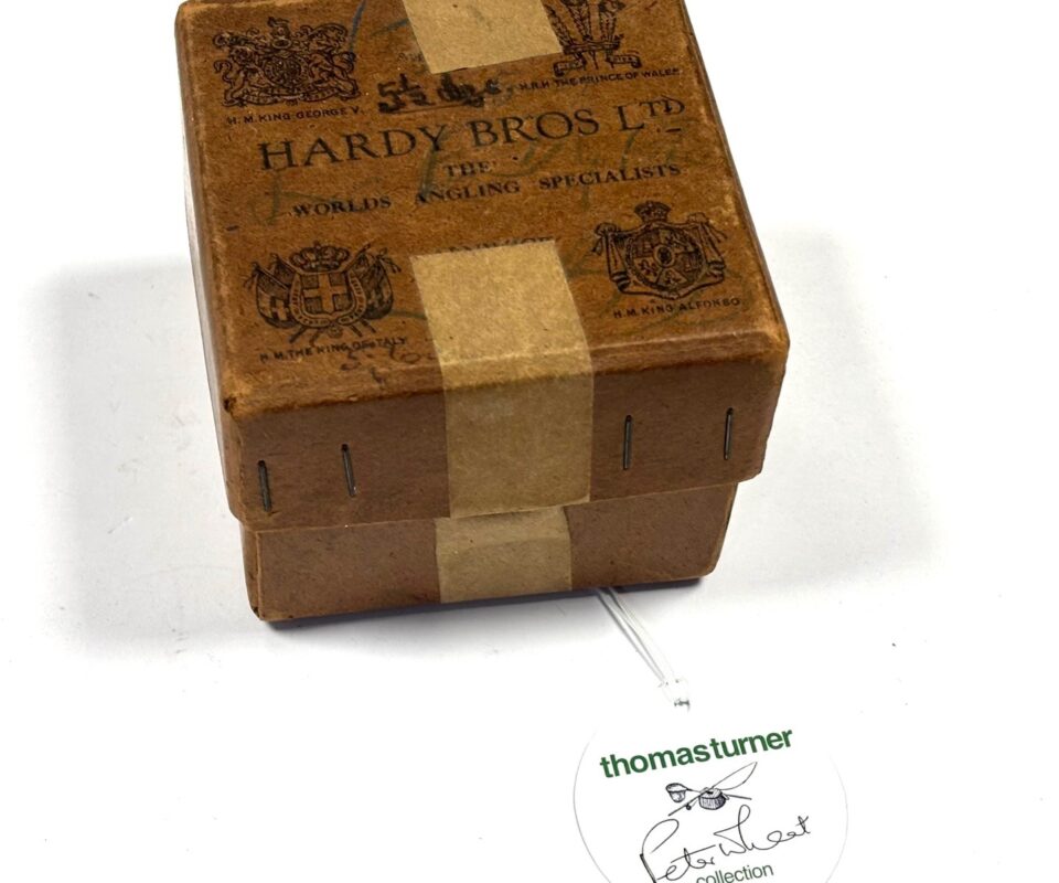 Hardy Cardboard Reel Box 3.5" x 3.5" Peter Wheat Collection