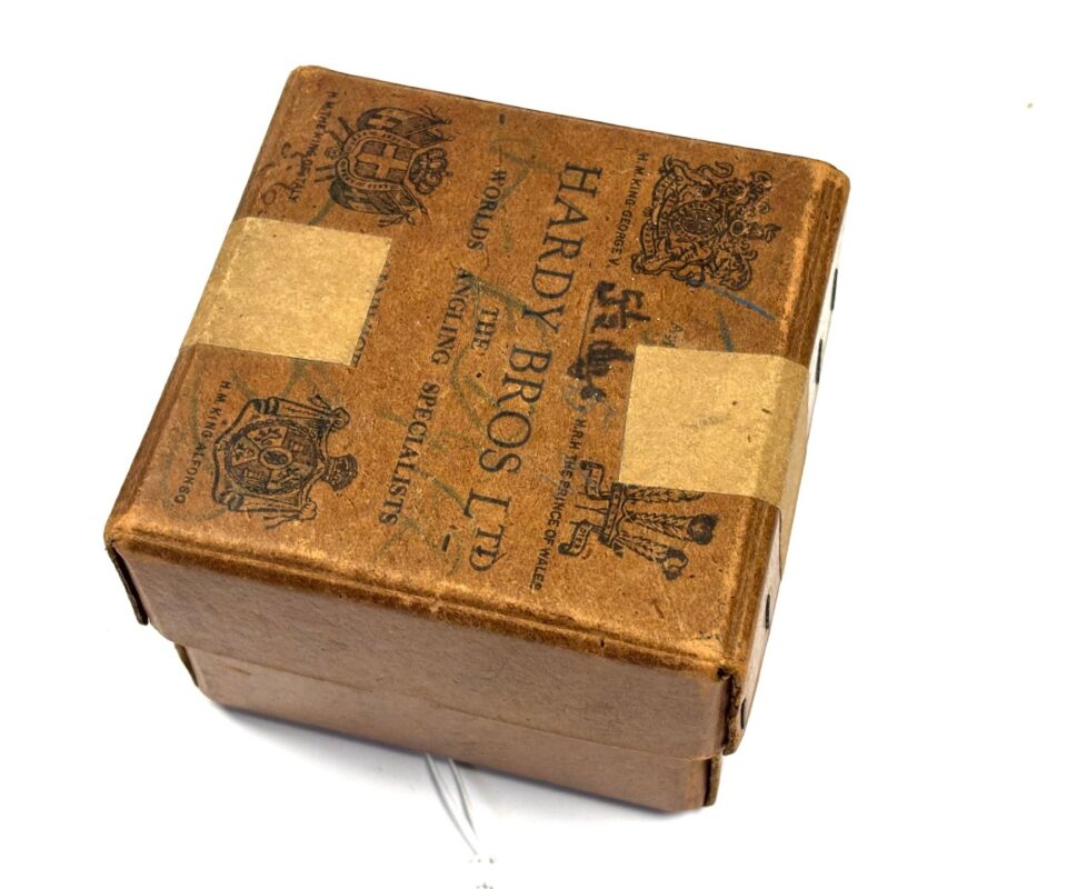 Hardy Cardboard Reel Box 3.5" x 3.5" Peter Wheat Collection