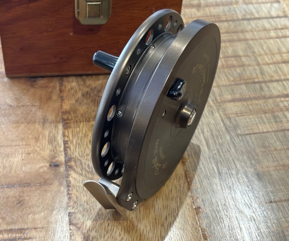 J W Young The Purist 2040 centrepin 4.5″ trotting reel with box mint