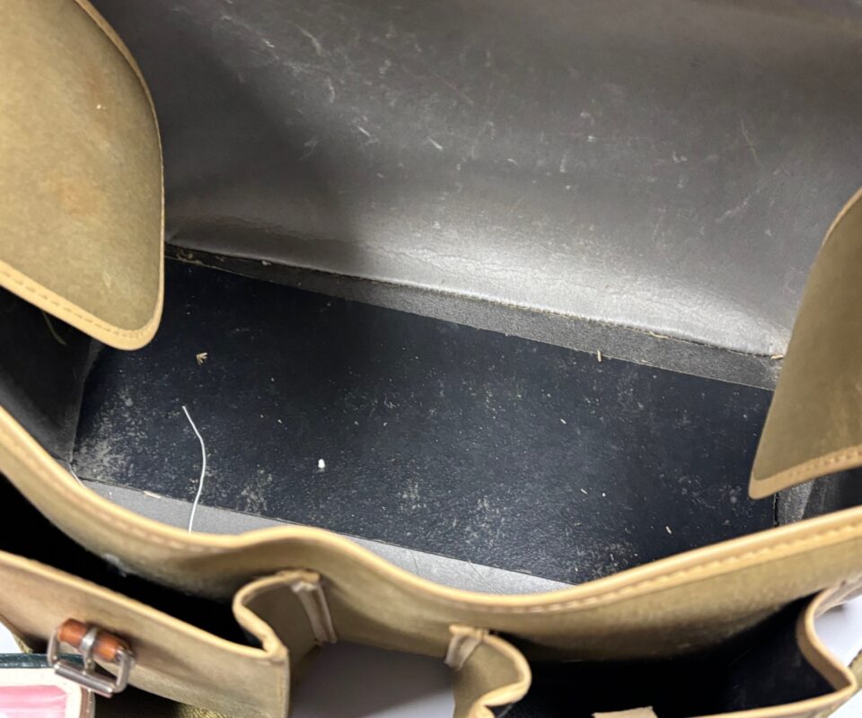 Fishing Bag With Flies, Reels, Priests With Letter etc Part Of The Peter Wheat Collection