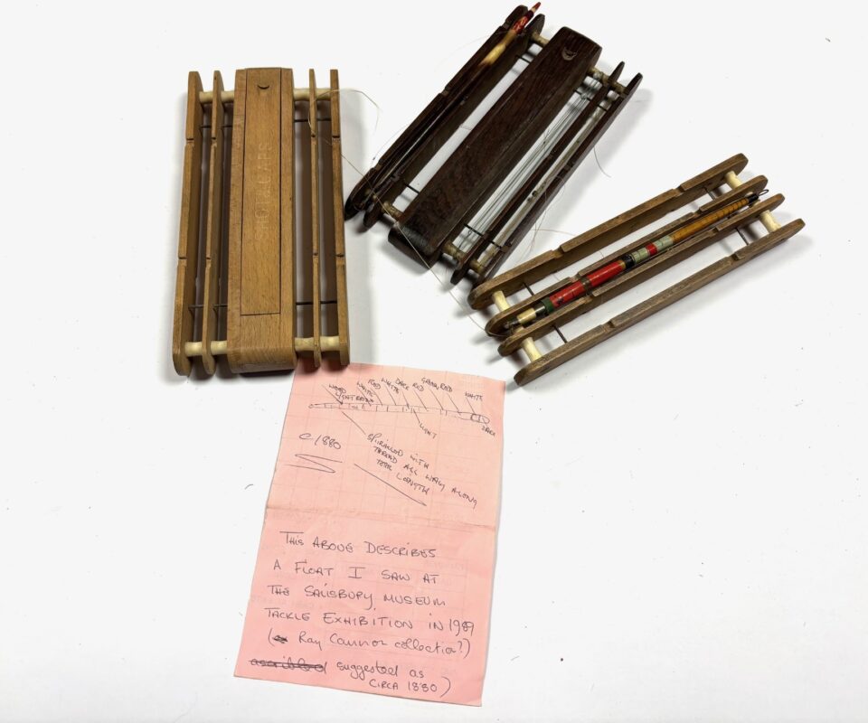 Vintage Wooden Float Winders With Info From Peter Wheat