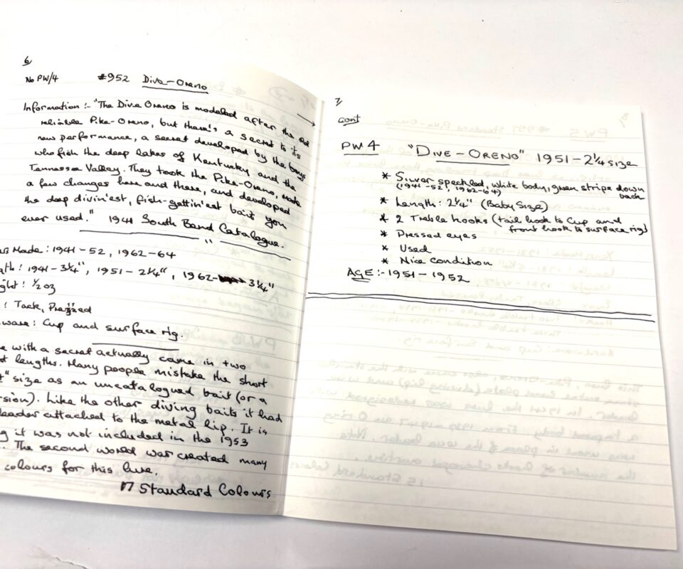 Peter Wheat Collection Of South Bend Fishing Lures With Literature