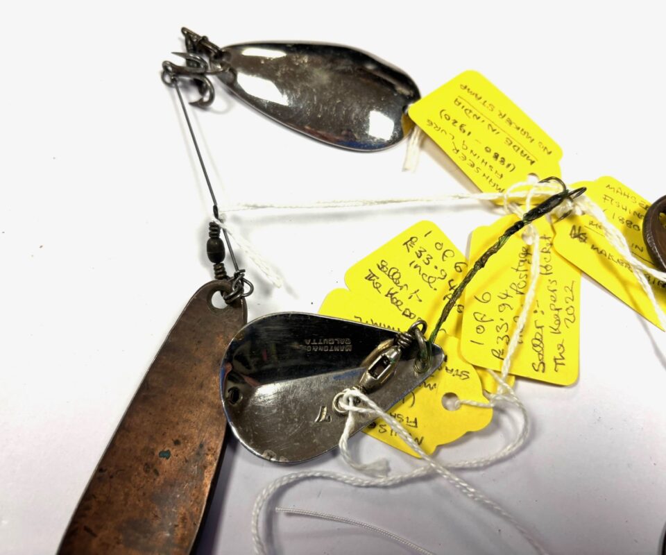Various Mahseer Fishing Lures 1880 - 1920s Peter Wheat Collection