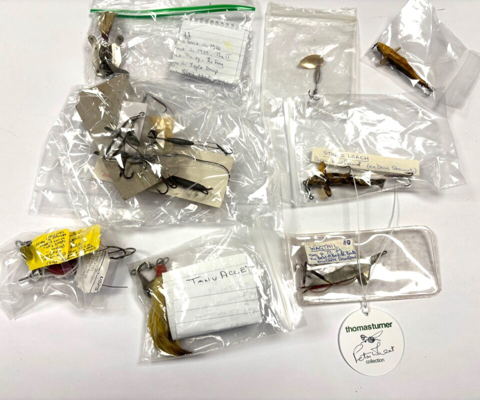 Various Spinners, Baits, Wagtail, Stone Loach Peter Wheat Collection