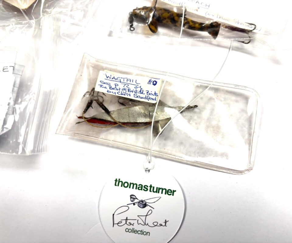 Various Spinners, Baits, Wagtail, Stone Loach Peter Wheat Collection