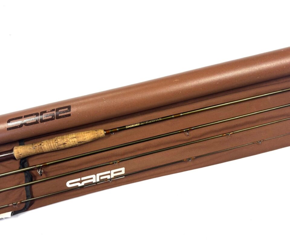 Sage SLT 480-4 Graphite IIIe 8′ Trout Fly Rod Line #4 With Bag And Tube