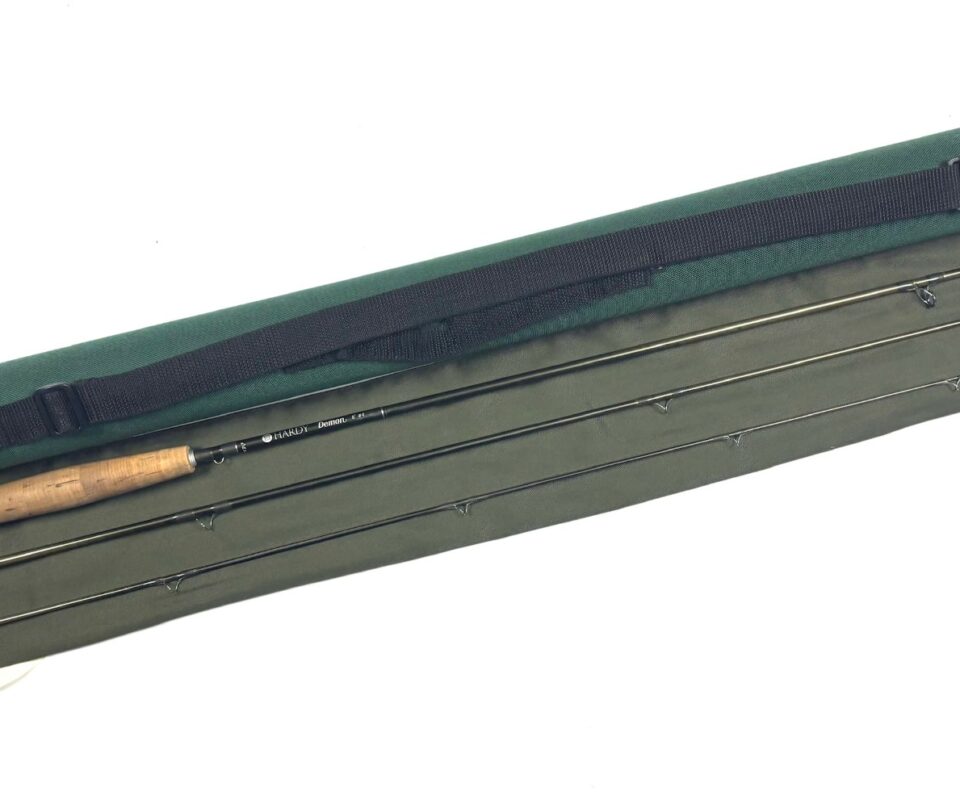Hardy Demon Trout fly rod 8' trout fly rod line #4 with bag & tube