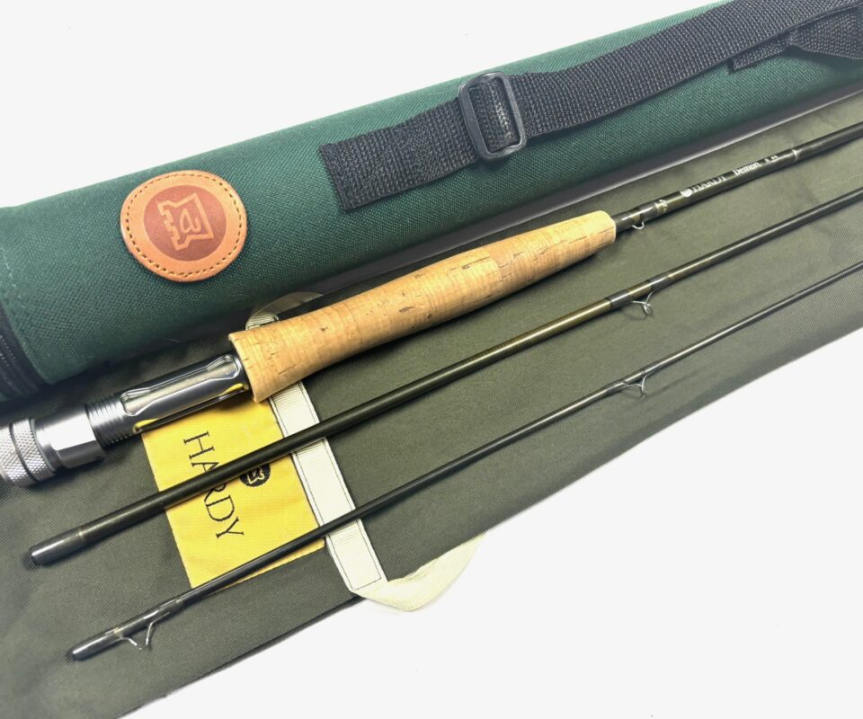 Hardy Demon Trout fly rod 8' trout fly rod line #4 with bag & tube