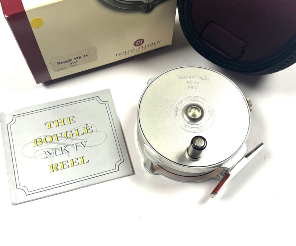 Hardy Bougle MK IV  3 3/4" alloy reel fine with box and leaflet
