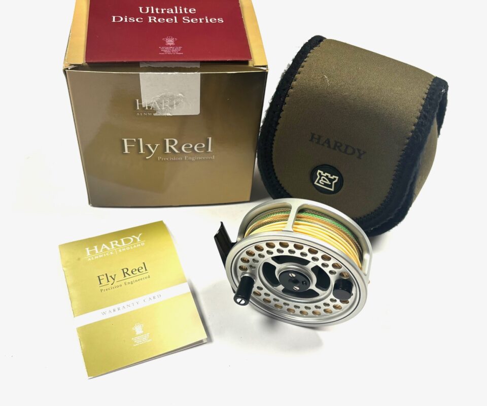 Hardy Ultralite Disc LA 5/6 Tout Fly Reel With Pouch & Box