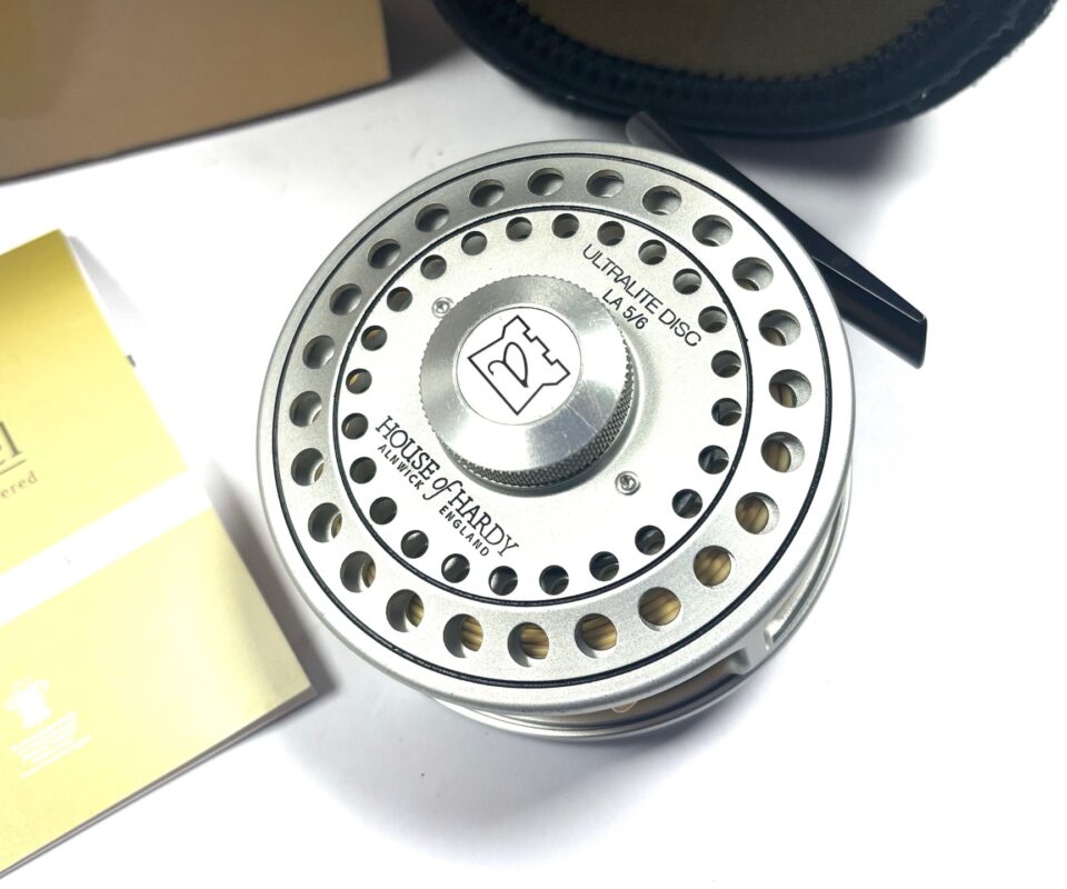 Hardy Ultralite Disc LA 5/6 Tout Fly Reel With Pouch & Box