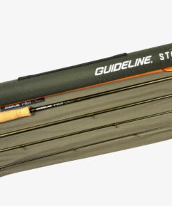 Maker: Guideline Model: Stoked Approximate year of manufacture: 2010 Condition: Mint in bag with tube Material: Graphite Length/ diameter: 10′ line #7 Country of manufacture: USA Ideal use: Fly Fishing Item stock location: Stoke TT opinion: Guideline USA Stoked 10′ 4 pce graphite trout fly rod for #7 in as new condition.17-19 grams, 260-290 grains. Slim green blank with lined butt and stripper rings, snake intermediate guides, 7″ shaped cork handle with fighting butt, green anodised screw reel fitting. Top quality rod in best condition, comes with makers fitted cloth bag and Cordura tube
