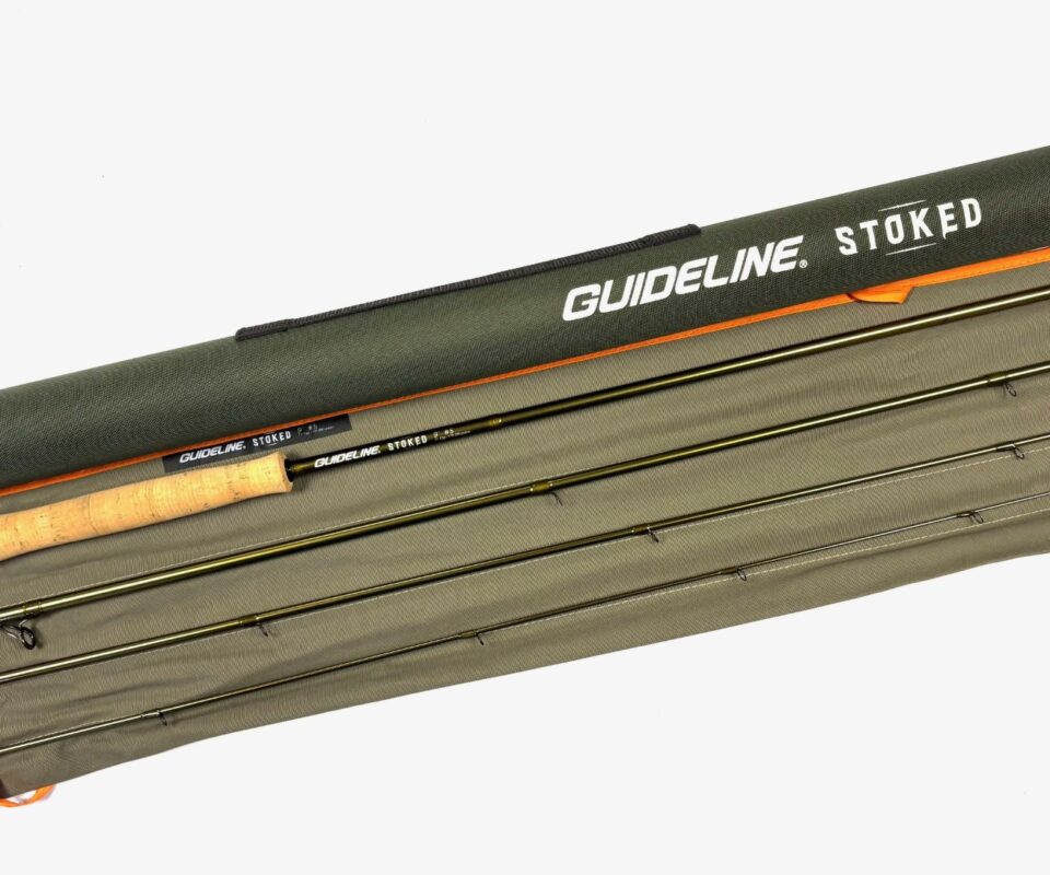 Maker: Guideline Model: Stoked Approximate year of manufacture: 2010 Condition: Mint in bag with tube Material: Graphite Length/ diameter: 10′ line #7 Country of manufacture: USA Ideal use: Fly Fishing Item stock location: Stoke TT opinion: Guideline USA Stoked 10′ 4 pce graphite trout fly rod for #7 in as new condition.17-19 grams, 260-290 grains. Slim green blank with lined butt and stripper rings, snake intermediate guides, 7″ shaped cork handle with fighting butt, green anodised screw reel fitting. Top quality rod in best condition, comes with makers fitted cloth bag and Cordura tube