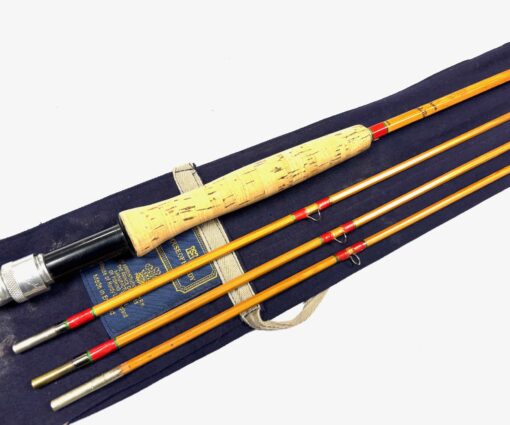 Alternative view of Hardy The Palakona 8’ 6″ 2 piece split cane trout fly rod #6 fine Plus two spare tips with bag