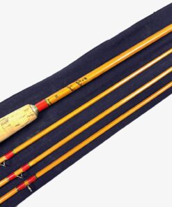 Hardy The Palakona 8’ 6″ 2 piece split cane trout fly rod #6 fine Plus two spare tips with bag