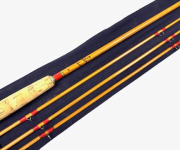 Hardy The Palakona 8&rsquo; 6&Prime; 2 piece split cane trout fly rod #6 fine Plus two spare tips with bag