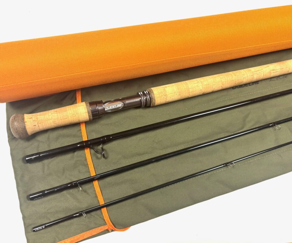 Guide-Line Le Cie 12’ 6” four piece graphite salmon fly rod, Spey, line rate #9/1 MF