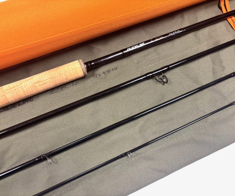 Guide-Line Le Cie 12’ 6” four piece graphite salmon fly rod, Spey, line rate #9/1 MF