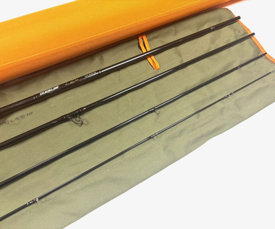 Guide-Line Le Cie 12’ 6” four piece graphite salmon fly rod, Spey, line rate #9/1 MF
