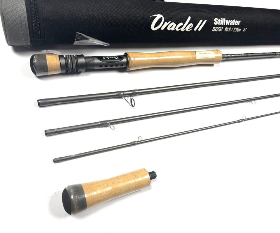 Shakespeare Oracle II Stillwater 3 Piece Carbon Trout 9' 6" Line #7 Fly Rod With Case