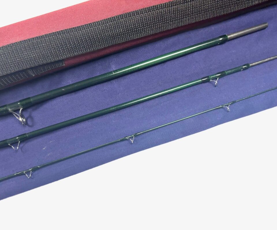 Hardy Gem 10′ 3 piece trout fly rod line #7 with bag and case