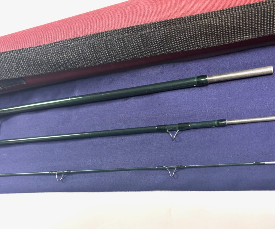 Hardy Gem 10′ 3 piece trout fly rod line #7 with bag and case