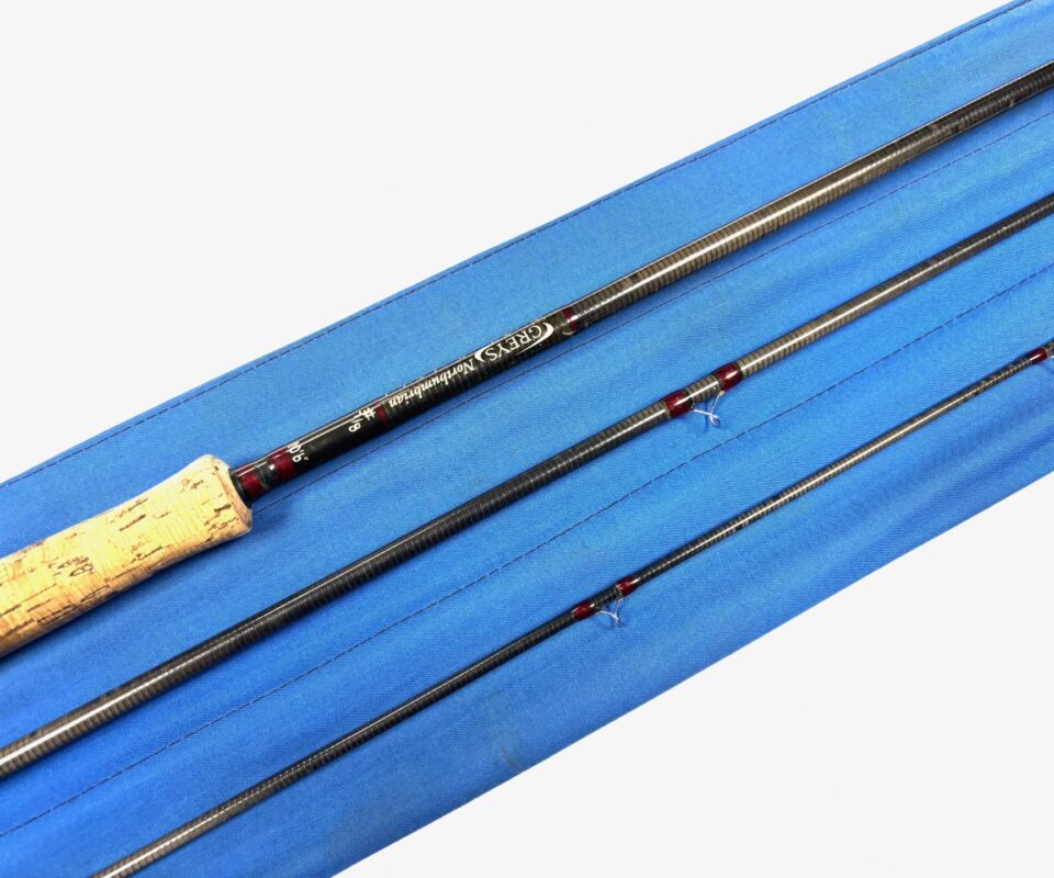 Greys Northumbrain 10′ 6" three piece carbon trout fly rod #7/8 with blue bag
