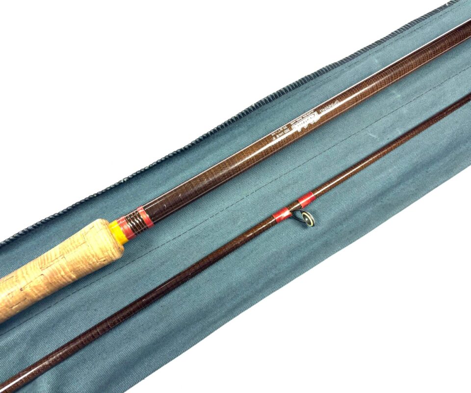 Fibatube Alnwick Spinning 1 1/4oz vintage glassfibre rod, 8’ 6” 2 piece bass salmon pike and carp fishing