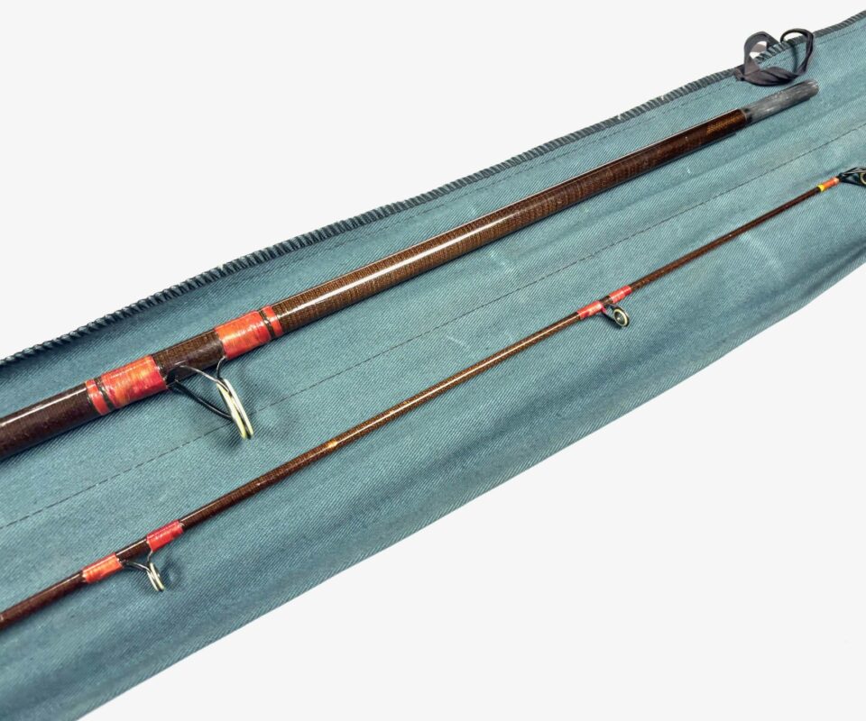 Fibatube Alnwick Spinning 1 1/4oz vintage glassfibre rod, 8’ 6” 2 piece bass salmon pike and carp fishing