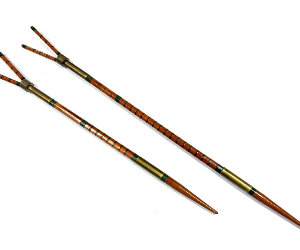 Dave Austin Pair Of Handmade Split Cane Rod Rests