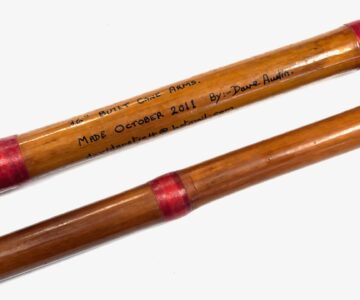 Alternative view of Traditional Built 6' Two Whole & Piece Split Cane Landing Net Pole By Dave Austin