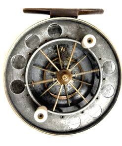 Allcock Aerial T6 Centrepin Reel Retailed by Farlows GERMAN SILVER RIMS