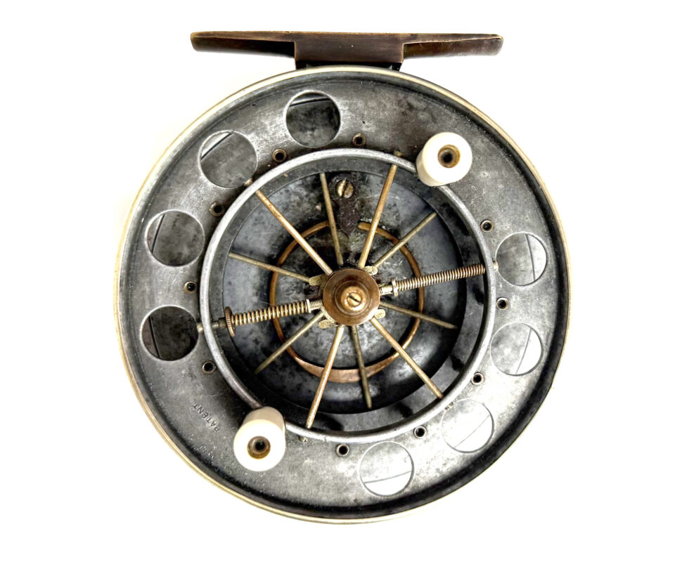 Allcock Aerial T6 Centrepin Reel Retailed by Farlows GERMAN SILVER RIMS