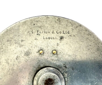 Alternative view of Allcocks T6 Ventilated Aerial (EXTRA RARE WITH GERMAN NICKLE SILVER RIM) 4" Centrepin Fishing reel (Farlows)