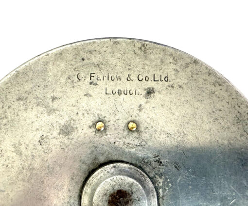 Alternative view of Allcocks T6 Ventilated Aerial (EXTRA RARE WITH GERMAN NICKLE SILVER RIM) 4" Centrepin Fishing reel (Farlows)