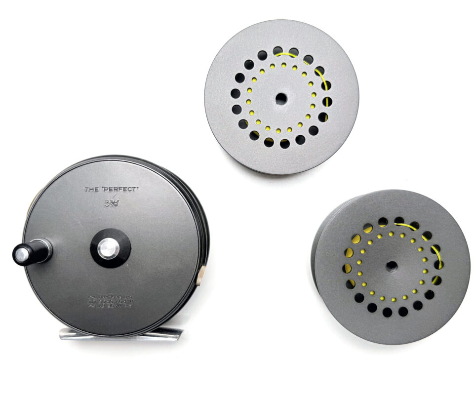 Hardy 3⅝” Perfect Fly Reel with Two Spare Spools