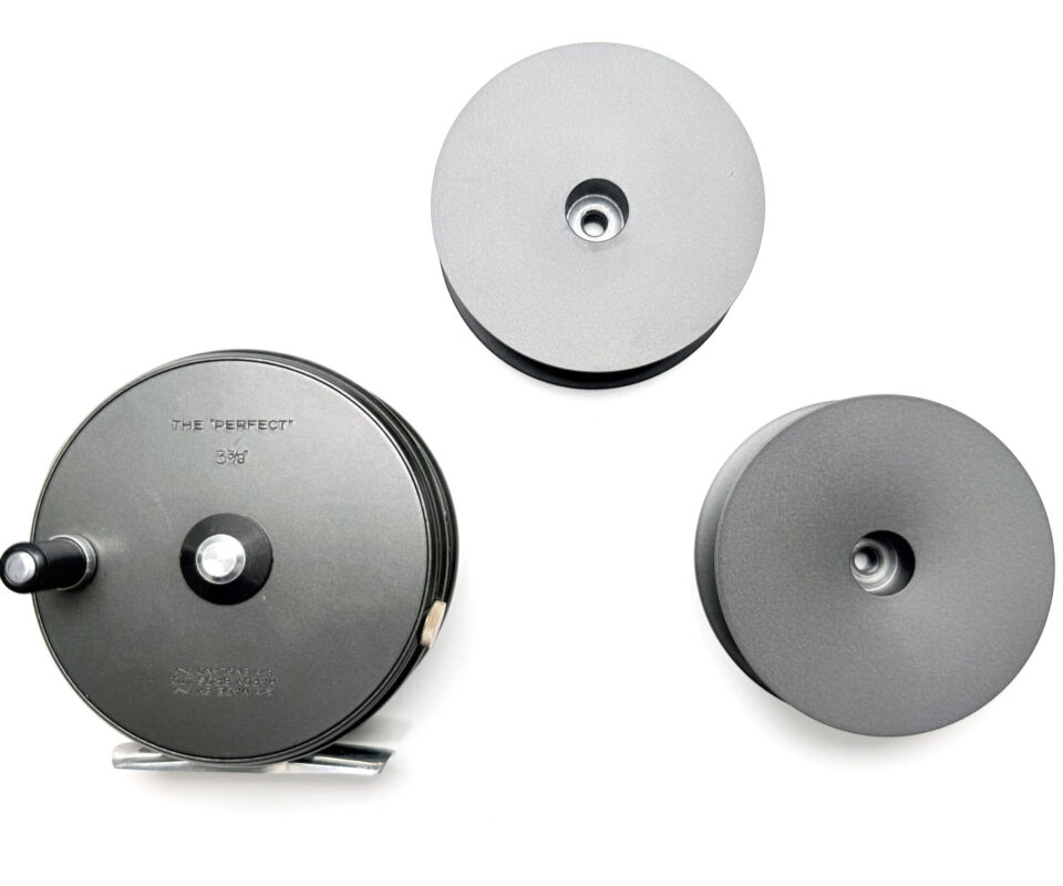 Hardy 3⅝” Perfect Fly Reel with Two Spare Spools