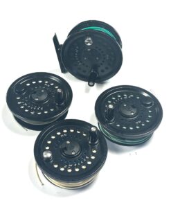 System Two 78 Made in England fly reel with three spare spools